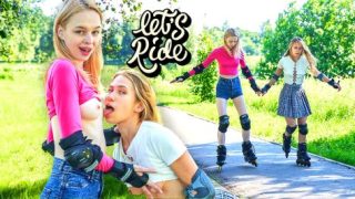 Elloise Arti and Nika Murr horny on rollerblades